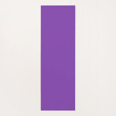 紫サイケデリック花抽象芸術フラクタル ヨガマット (裏面)