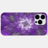 紫サイケデリック花抽象芸術フラクタル Case-Mate iPhoneケース (裏面 (横))