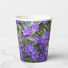 紫シャクナゲ開花フローラ 紙コップ