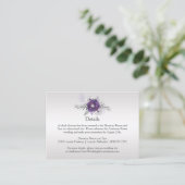 紫シルバーグレーフローラ詳細エンクロージャカード エンクロージャーカード (スタンド正面)