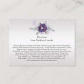 紫シルバーグレーフローラ詳細エンクロージャカード エンクロージャーカード (裏面)