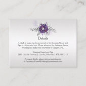 紫シルバーグレーフローラ詳細エンクロージャカード エンクロージャーカード (正面)