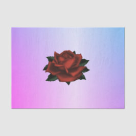 紫シンプルのティッシュペーパーの花の模様 薄葉紙