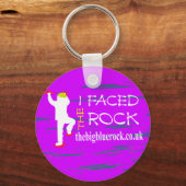 紫シンプル キーホルダー (正面)