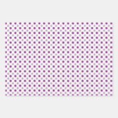 紫スタイリッシュかわいらしフローラ花びら ラッピングペーパーシート (正面2)