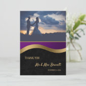 紫スタイリッシュと金ゴールド サンキューカード (スタンド正面)