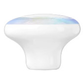 紫スタイリッシュピンク青の水彩モノグラム セラミックノブ (側面)