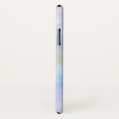 紫スタイリッシュピンク青の水彩モノグラム Case-Mate iPhoneケース (裏面/右)