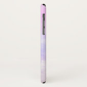 紫スタイリッシュピンク青の水彩モノグラム Case-Mate iPhoneケース (裏面/左)