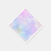 紫スタイリッシュピンク青抽象芸術水色 スタンダードカクテルナプキン (角)