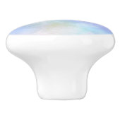 紫スタイリッシュピンク青抽象芸術水色 セラミックノブ (側面)