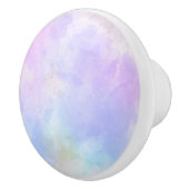 紫スタイリッシュピンク青抽象芸術水色 セラミックノブ (右)