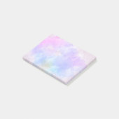 紫スタイリッシュピンク青抽象芸術水色 ポストイット (アングル)