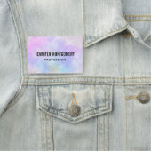 紫スタイリッシュピンク青抽象芸術水色 名札 (インサイチュ)