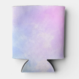 紫スタイリッシュピンク青抽象芸術水色 缶クーラー