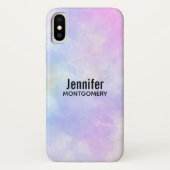 紫スタイリッシュピンク青抽象芸術水色 Case-Mate iPhoneケース (裏面)