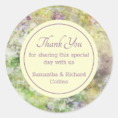 紫スタイリッシュフローラ ラウンドシール (正面)