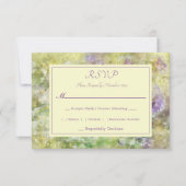 紫スタイリッシュフローラ 出欠カード (正面)