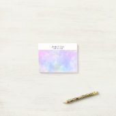 紫スタイリッシュ抽象芸術水の色結婚の ポストイット (デスク上)