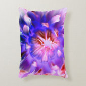 紫スタイリッシュ花訛り枕 アクセントクッション (正面(垂直))