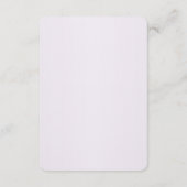 紫スタイリッシュ花詳細エンクロージャカード エンクロージャーカード (裏面)