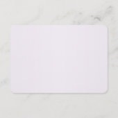 紫スタイリッシュ花詳細エンクロージャカード エンクロージャーカード (裏面)