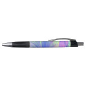 紫スタイリッシュ青抽象芸術の羽 ボールペン (トップ)