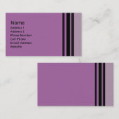 紫ストライプの色 名刺 (正面/裏面)