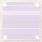 紫ストライプ色 ガラスコースター (裏面)