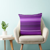 紫ストライプ色 クッション (椅子)