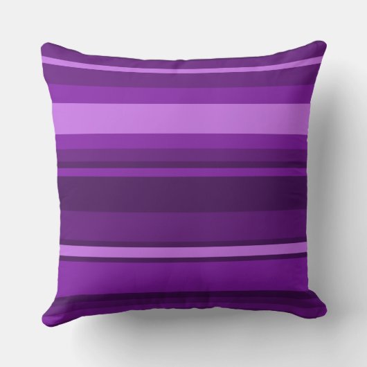 紫ストライプ色 クッション (裏面)