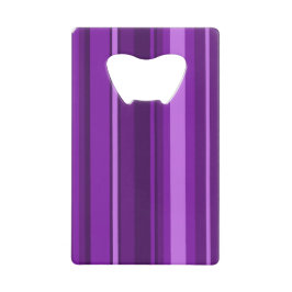 紫ストライプ色 クレジットカード栓抜き