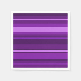 紫ストライプ色 スタンダードカクテルナプキン