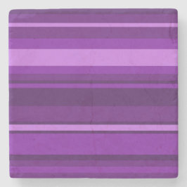 紫ストライプ色 ストーンコースター