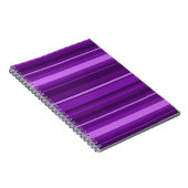 紫ストライプ色 ノートブック (右側)