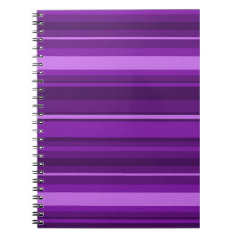 紫ストライプ色 ノートブック