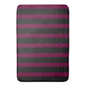 紫ストライプ色 バスマット (正面縦)