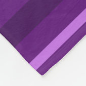 紫ストライプ色 フリースブランケット (角)