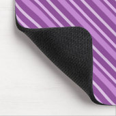紫ストライプ色 マウスパッド (コーナー)