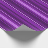 紫ストライプ色 ラッピングペーパー (角)