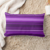 紫ストライプ色 ランバークッション (ブランケット)