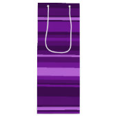 紫ストライプ色 ワインギフトバッグ (正面)