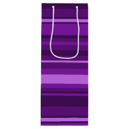 紫ストライプ色 ワインギフトバッグ