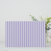 紫ストライプ色 便箋 (スタンド正面)