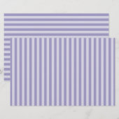 紫ストライプ色 便箋 (正面/裏面)