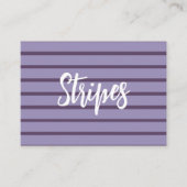 紫ストライプ色 名刺 (正面)