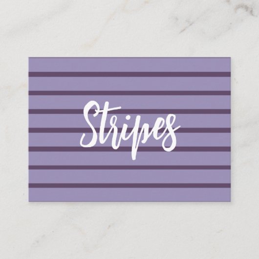 紫ストライプ色 名刺 (正面)
