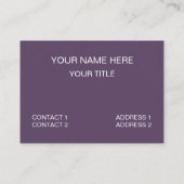 紫ストライプ色 名刺 (裏面)