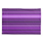 紫ストライプ色 枕カバー (裏面)