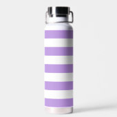 紫ストライプ色、白ストライプ色、パタストライプのーン ウォーターボトル (背面)